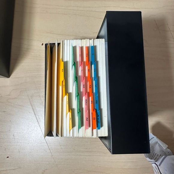 Vintage Globe-Weis Nesting Metal Storage File Boxes and Index Card Set (3) - Picture 11 of 11